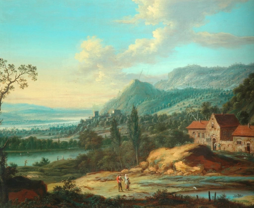 Johann Christian Vollerdt - paesaggio continentalep 1762, Museums, West Yorkshire